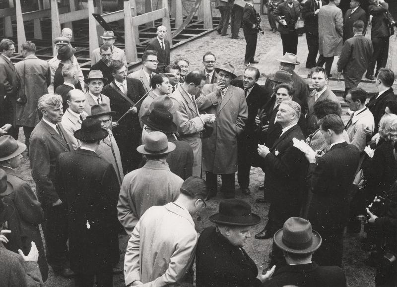 Esikatselukuva: Leonid Brezhnev tutustuu Pansion telakkaan
	
		Neuvostoliiton korkeimman neuvoston puheenjohtaja Leonid Brezhnev tutustuu Pansion telakkaan Turu...