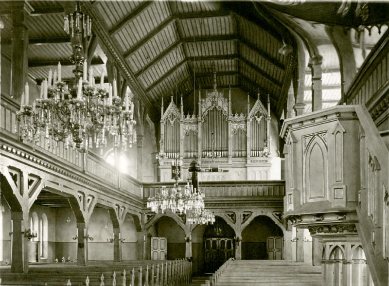 Esikatselukuva:&nbsp;Sippolan kirkko
	
		Kuva kirkkosalista urkuparvelle päin