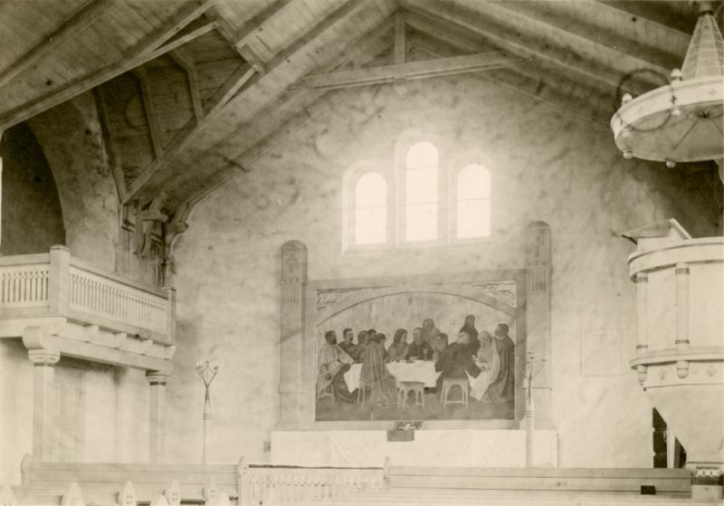 Thumbnail: Vuolijoen kirkko
	
		Kuva kirkkosalista alttarille