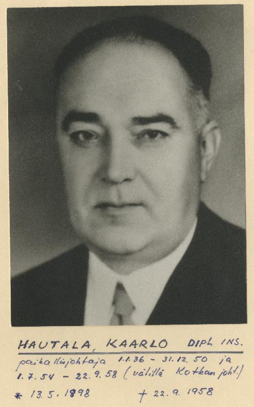 Esikatselukuva: Kaarlo Hautala, paikallisjohtaja