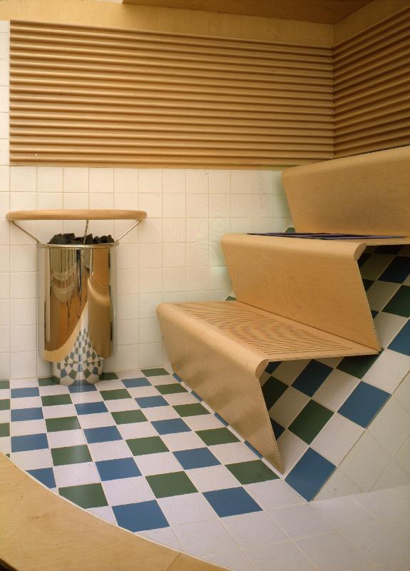 Esikatselukuva: Saunavisio-näyttelyn sauna
	
		Kuvassa SIO 40 vuotta Saunavisio-näyttelyn sauna. Valokuvaaja: Jussi Tiainen
