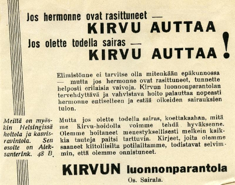 Esikatselukuva: Kirvun luonnonparantola
