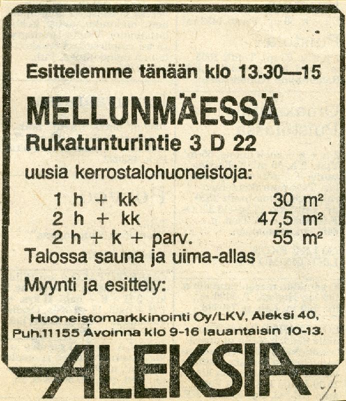 Esikatselukuva: Asuntoilmoitus