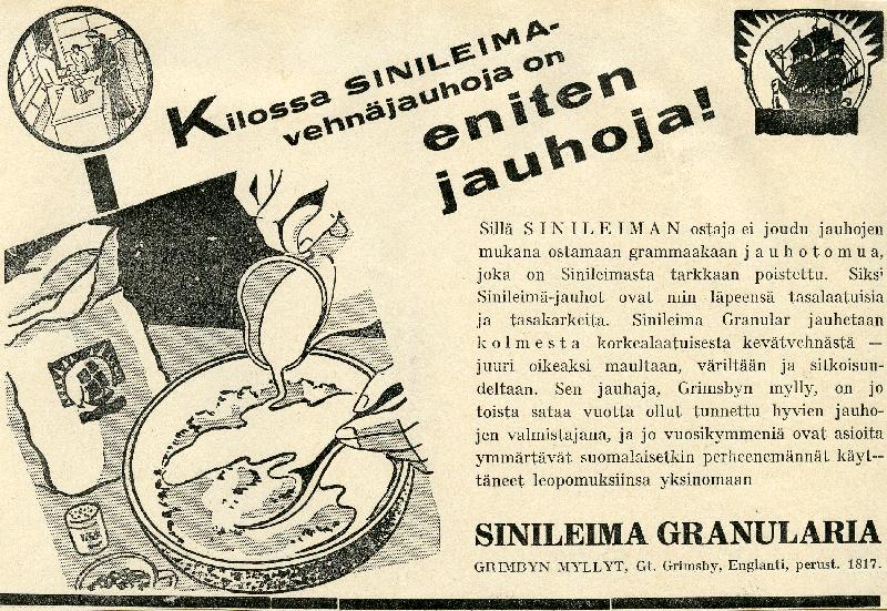 Esikatselukuva: Sinileima-jauhot
