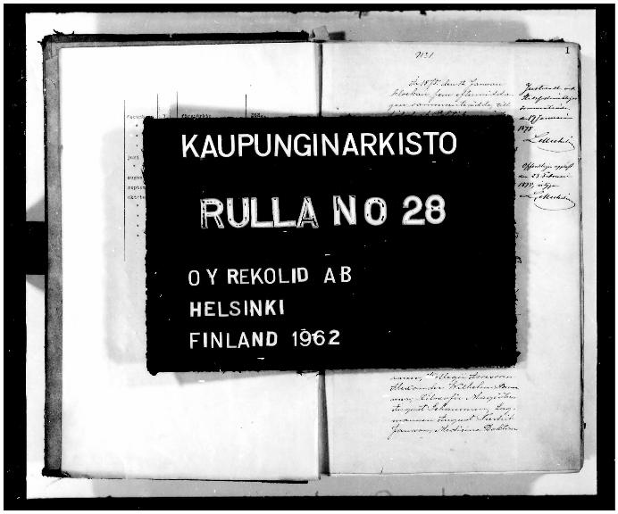 Esikatselukuva: 1 Kaupunginvaltuuston pöytäkirjat 12.1. - 23.2.1875
