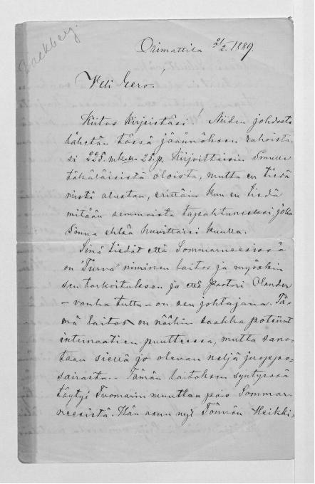 Esikatselukuva: Backberg, August 
	
		Backberg, August (Orimattila): S: 21.2.1889.