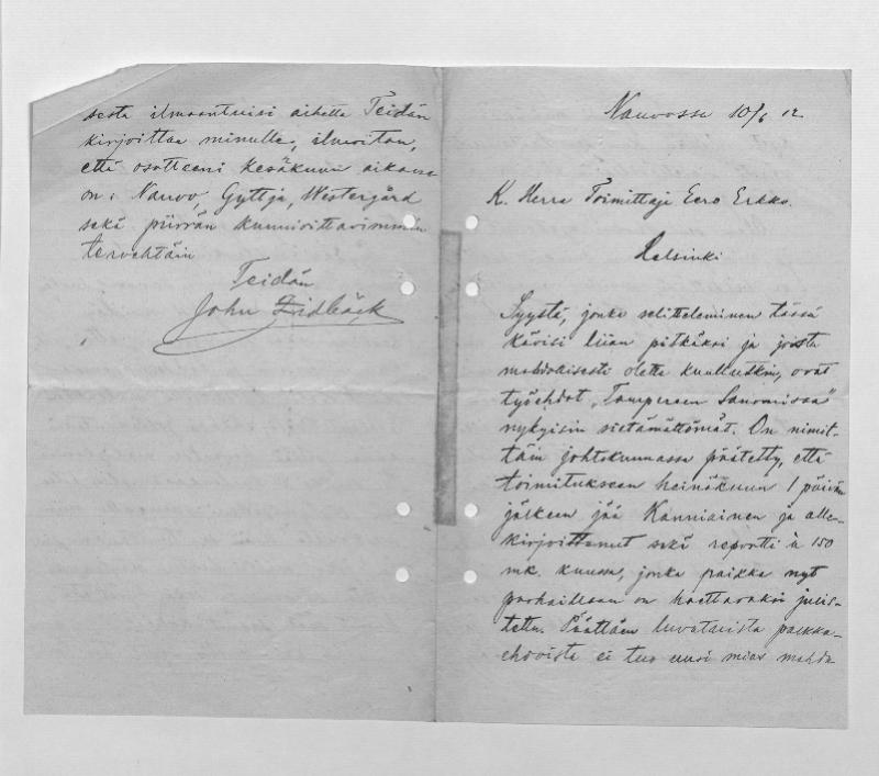 Esikatselukuva: Zidbäck, John
	
		Zidbäck, John (Nauvo): S: 10.6.1912.