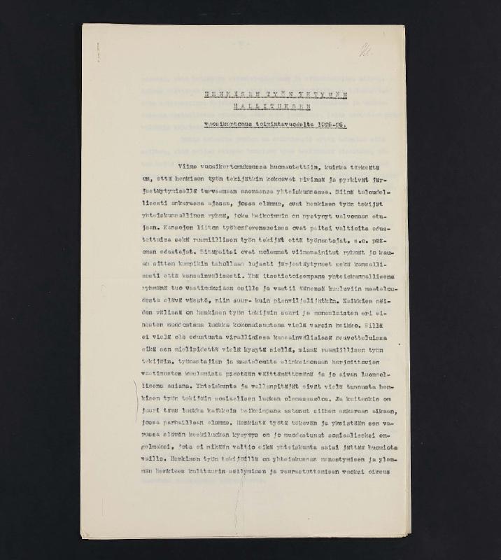 Esikatselukuva:&nbsp;Henkisen Työn Yhtymän toimintakertomus 1925-1926
	
		THA 900Da1