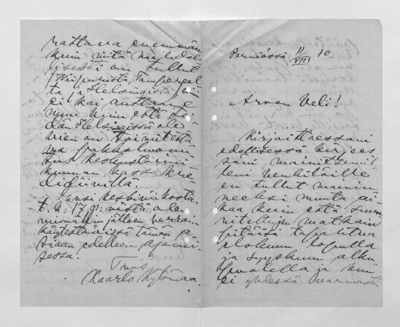 Esikatselukuva: Kytömaa, Kaarlo: S: 11.8.1910 
	
		Kytömaa, Kaarlo: S: 11.8.1910 (Perniö) sekä 14.9.1917 (Helsinki).