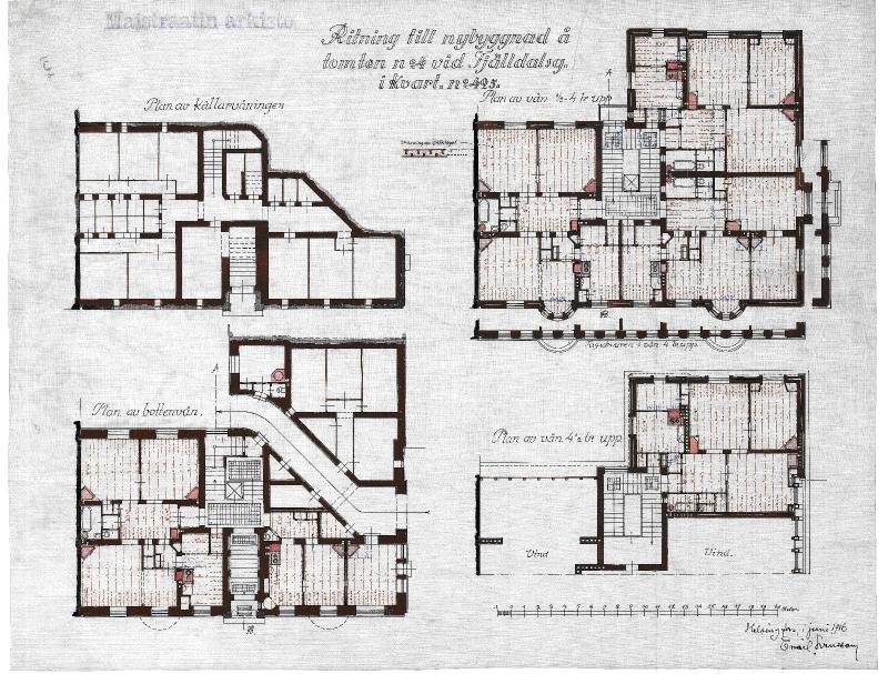 Esikatselukuva: Tunturikatu 4, pohjapiirros