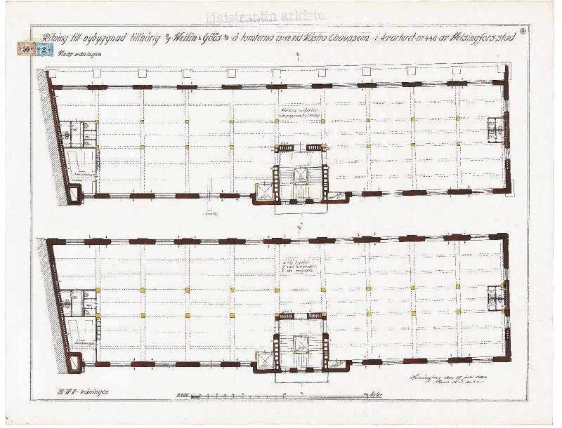 Esikatselukuva: Mannerheimintie 40, pohjapiirros