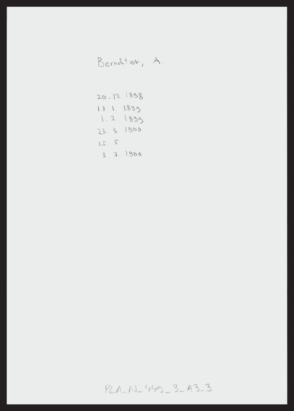 Esikatselukuva:&nbsp;kirjeenvaihtoa, Berndtson, Axel Edvard
	
		Berndtson, Axel Edvard, S: 20.12.1898, 18.1.1899, 1.2.1899, 23.3.1900, 15.5.1900, 3.7.1900 (1 nippu)