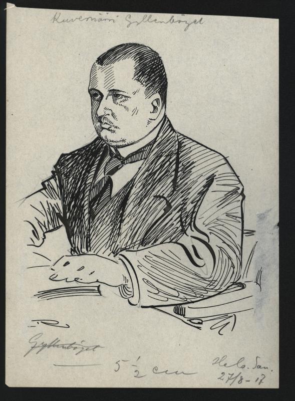 Esikatselukuva: HS 28.8.1917 Kuvernööri Gyllenbögel
	
		27.8.1917. Karl Volter Boris Gyllenbögel oli suomalainen eversti, diplomaatti ja rehtori.