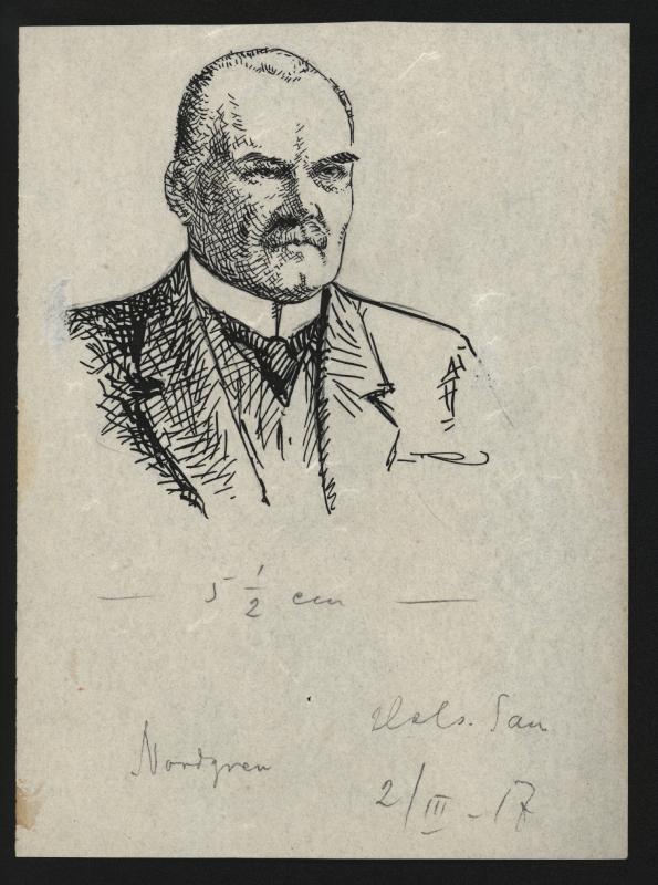 Esikatselukuva: HS 8.4.1917 Senaattori John Berndt Nordgren
	
		2.3.1917. John Berndt Nordgren (1867 Porvoo – 1941 Helsinki oli suomalainen juristi ja senaattori.