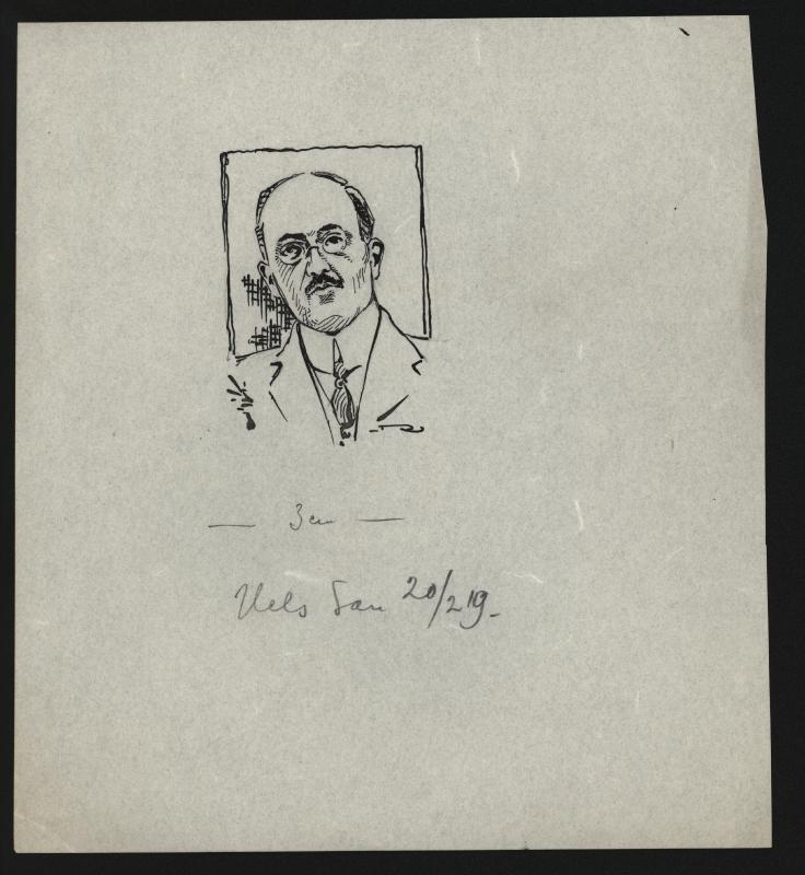 Esikatselukuva: HS 21.2.1919 Tri Herman Gummerus, piirros 2
	
		Herman  Gummerus (1877 Pietari, Venäjän keisarikunta – 1948 Helsinki) oli suomalainen antiikintut...