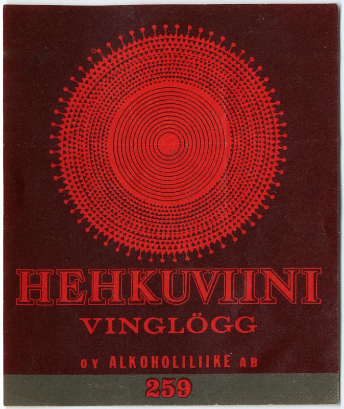 Esikatselukuva: Hehkuviini -etiketti
	
		Vinglögg. Oy Alkoholiliike Ab (259)