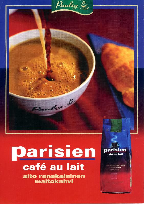 Esikatselukuva: Paulig Parisien Café au lait -esite