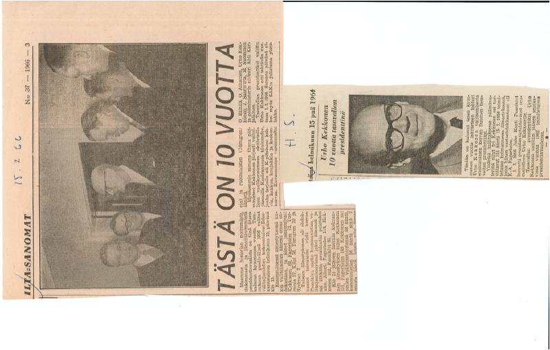Esikatselukuva: Helmikuu 1966: Urho Kekkonen 10 vuotta tasavallan presidenttinä
	
		Kekkosen valinnasta kulunut 10 vuotta. Valitsijamiehet kokoontuivat äänestämään 15.2.1956 ja pres...
