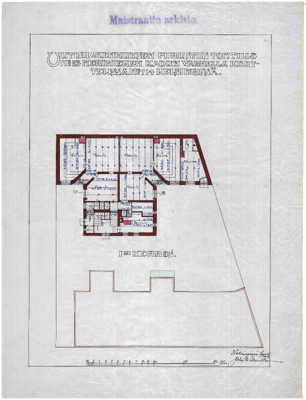 Esikatselukuva: Merimiehenkatu 37, pohjapiirros