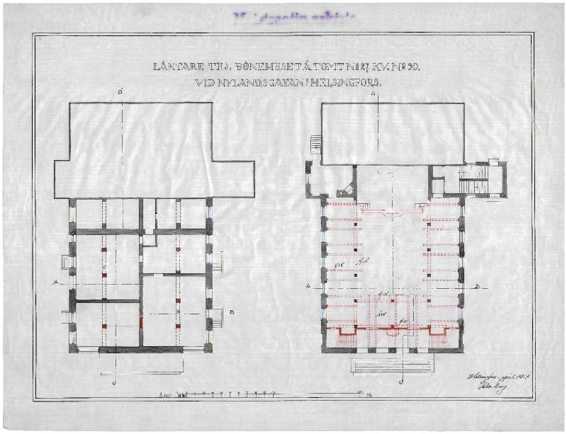Esikatselukuva: Uudenmaankatu 40, pohjapiirros