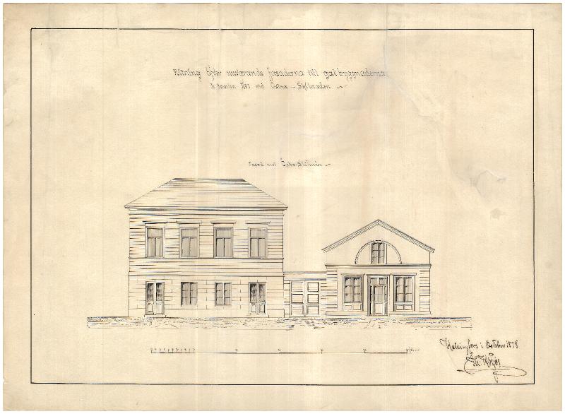 Esikatselukuva: Erottajankatu 1 - 3, julkisivupiirustus