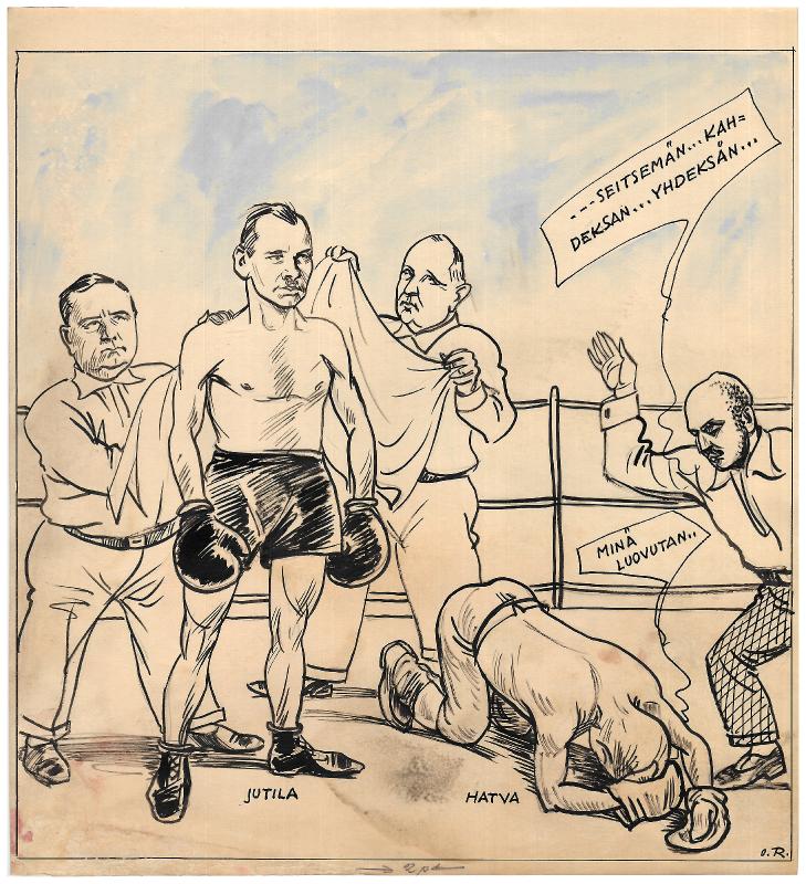 Ladataan Päivän piirtoja HS:lle (5.10.1933). Nro 304