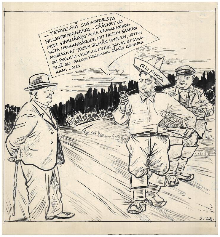 Esikatselukuva: Päivän piirtoja HS:lle (16.8.1942) 4267