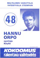 Esikatselukuva: Hannu Orpo, opettaja, Köyliö. 48. Maltillinen vaikuttaja. Yhteistyöllä eteenpäin.