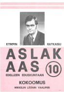 Esikatselukuva: Aslak Aas edelleen eduskuntaan. 10.