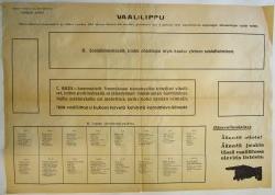 Esikatselukuva: Hämeenlinnalainen. Äänestä oikein! äänestä jotakin tässä vaaliliitossa olevista listoista.