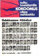 Esikatselukuva: Sulku sosialismille Kokoomus oikea vaihtoehto