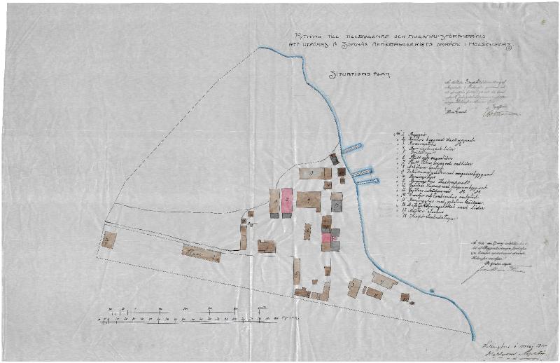 Esikatselukuva:&nbsp;Sörnäisten panimoalue, asemapiirros