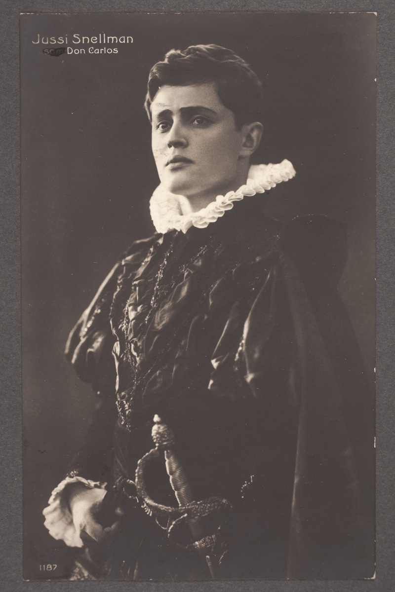 Esikatselukuva:&nbsp;Jussi Snellman (1879-1969), finländsk skådespelare och ...
	
		Jussi Snellman (1879-1969), finländsk skådespelare och regissör, i pjäsen "Don Carlos"....