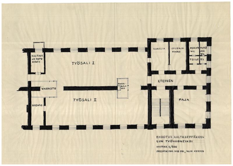 Esikatselukuva: Kultaseppäkoulu, Fredrikinkatu 54