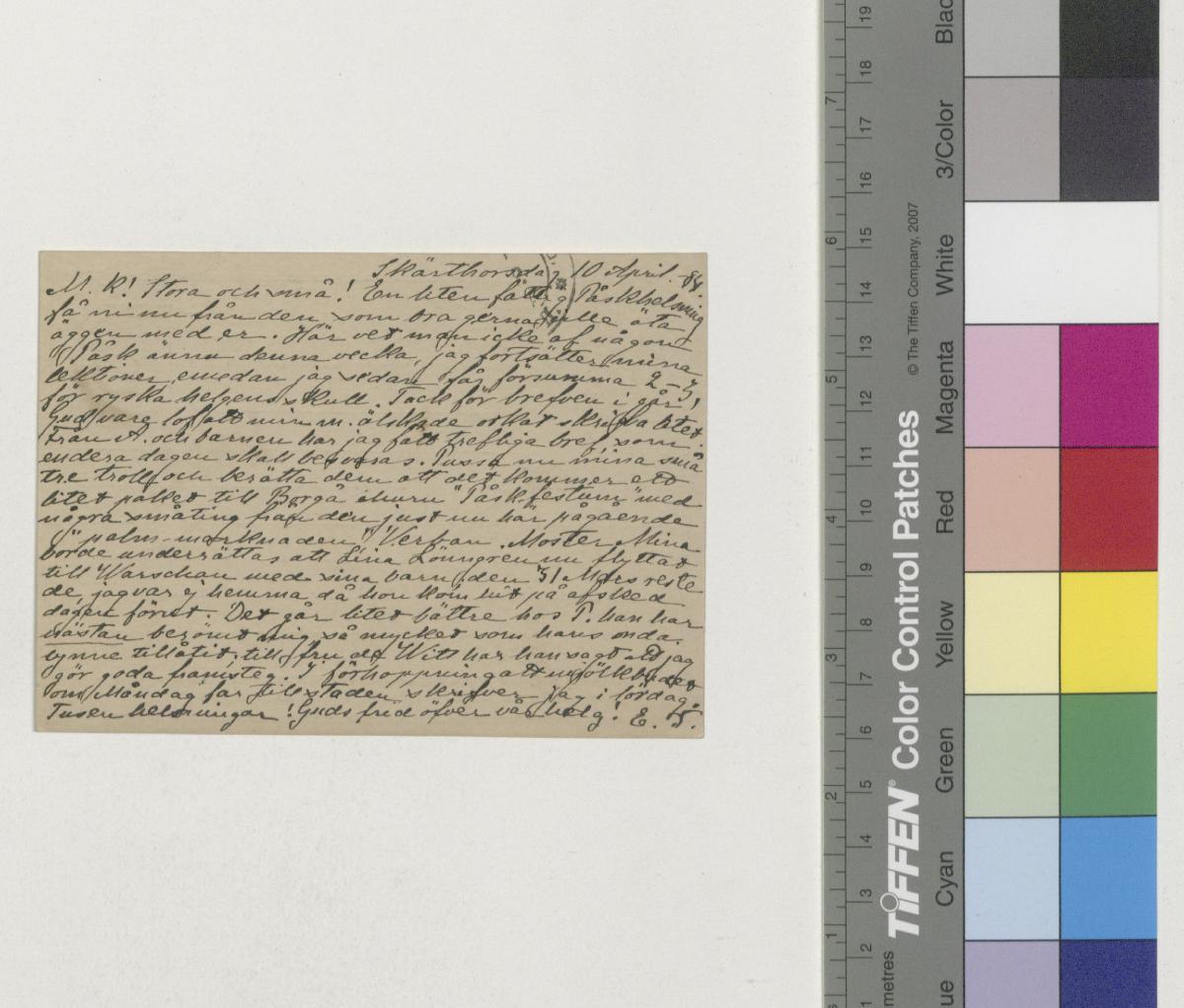 Esikatselukuva:&nbsp;Brev från Eva Topelius-Acke till Toini Topelius med flera