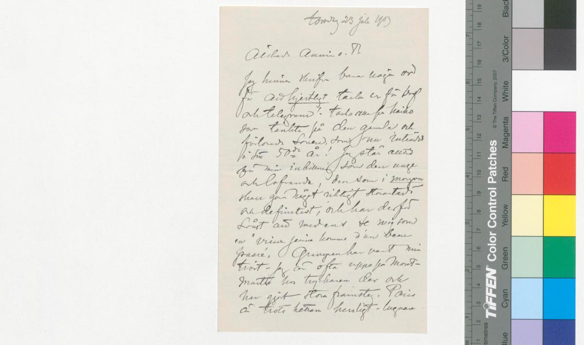 ???resource.thumbnail???: Brev från Albert Edelfelt till Annie Edelfelt och Berta Edelfelt