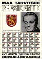 Esikatselukuva:&nbsp;Maa tarvitsee presidentin
	
		Presidentin valitsijamiesvaalit 1968. 58. Ilppo Aarnio, Espoo. 59. Tapio Ahonen, Espoo. 60. Åke A...