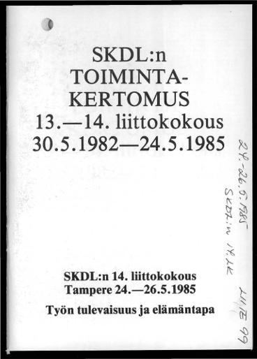 Esikatselukuva: SKDL_hallinnollinen_jaosto_liittokokous_poytakirja_1985_09.pdf