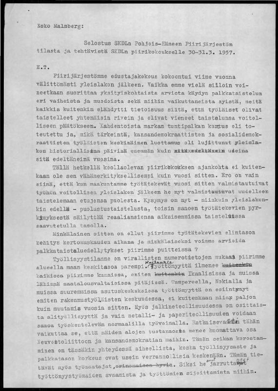 Esikatselukuva:&nbsp;SKDL_jarjestojaosto_piirijarjestot_toimintakertomukset_Pohjois-Hame_1956_1958_1.pdf