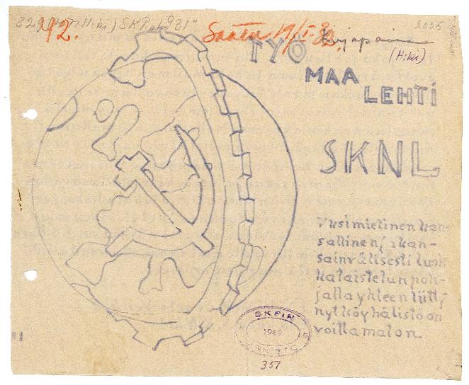 Esikatselukuva:&nbsp;SKNL_solu_ja_tyopaikkalehdet_Helsinki_1930_1932_02