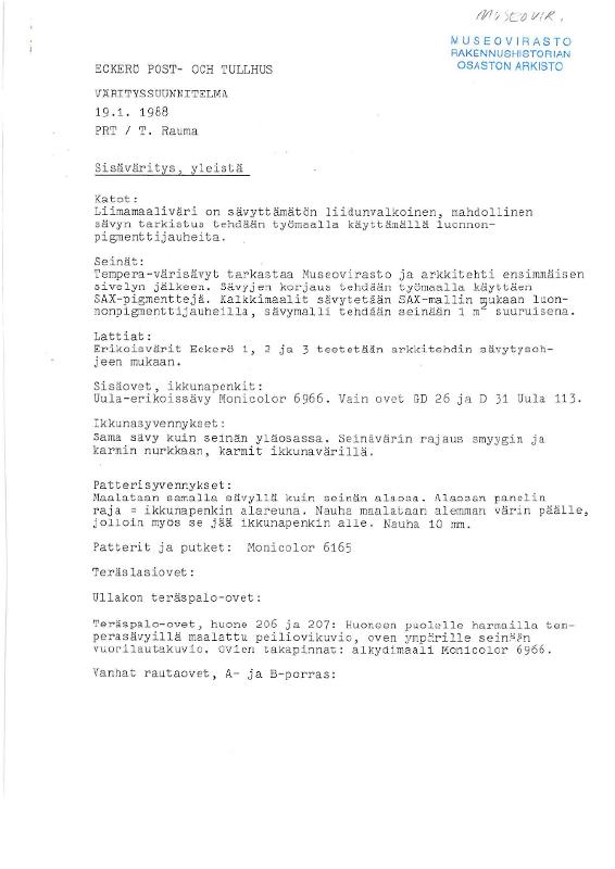 Ladataan Eckerön posti- ja tullitalo
