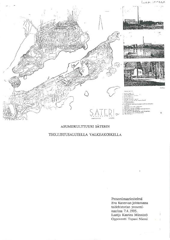 Esikatselukuva:&nbsp;Asumiskulttuuri Säterin teollisuusalueella Valkeakoskella