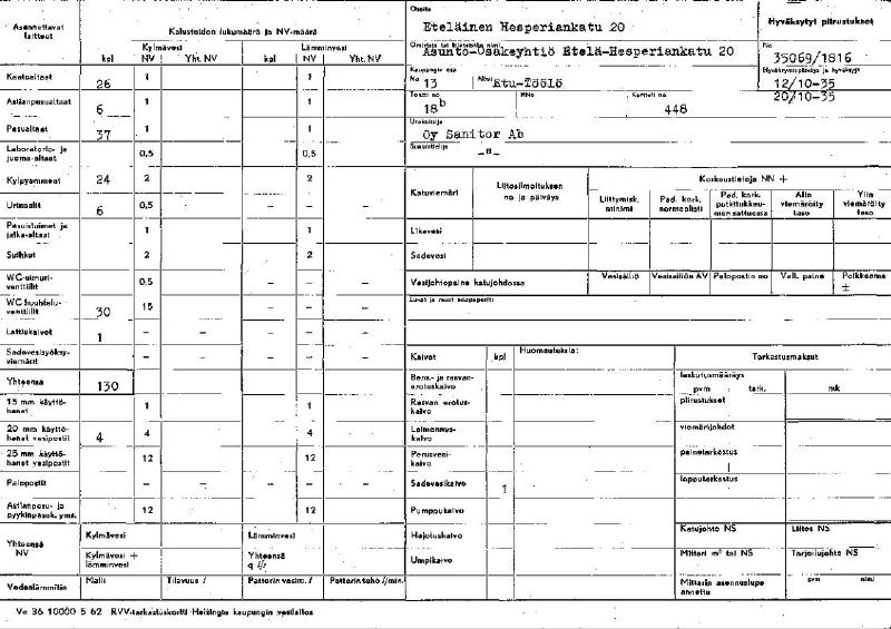 Esikatselukuva: Eteläinen Hesperiankatu 20 - 35069-1816